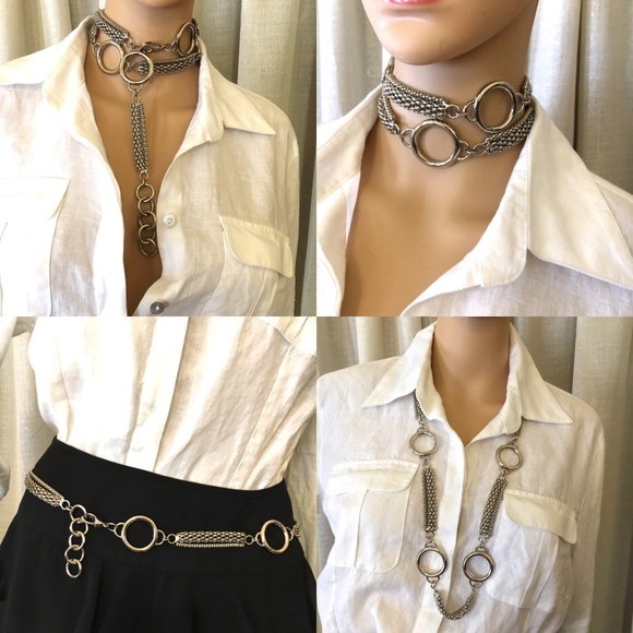 Accessories - Travel Light Silver tone Belt/Choker/Necklace